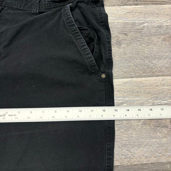 Eddie Bauer Stretch Canvas Black Mens 38x30 Classic Fit Utility Work Pants - Picture 13 of 15